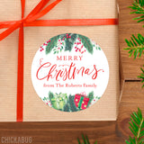 Christmas Garland Gift Labels