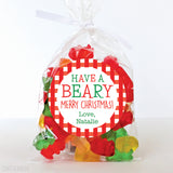 "Have a BEARY Merry Christmas" Stickers