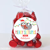 Merry Sloth-Mas Christmas Stickers