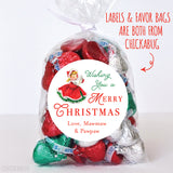 Vintage Christmas Caroler Gift Labels