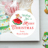 Vintage Christmas Caroler Gift Labels