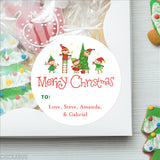 Santa's Elves Christmas Gift Labels