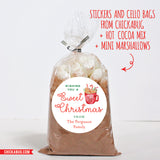 Sweet Christmas Hot Cocoa Mug Gift Labels