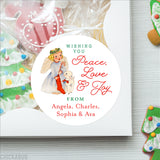 Vintage Christmas Angel Gift Labels
