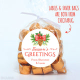 Season's Greetings Christmas Gift Labels