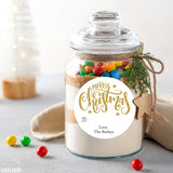 Gold Merry Christmas Gift Labels