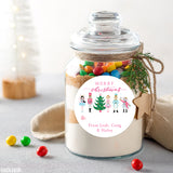 Pink Nutcracker Christmas Labels