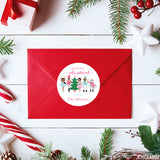 Pink Nutcracker Christmas Gift Labels - African-American Characters