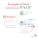 Vintage Santa Merry Christmas Gift Labels