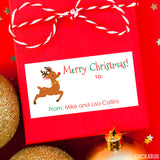 Rudolph Christmas Gift Labels