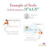 Rudolph Christmas Gift Labels