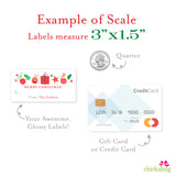 Gifts, Ornaments & Stars "Merry Christmas" Gift Labels