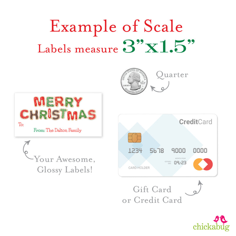 Merry Christmas Cookies Christmas Gift Labels