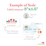 Christmas Village Gift Labels
