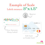 String of Lights Merry Christmas Gift Labels