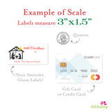 Nativity Scene Silhouette Christmas Gift Labels