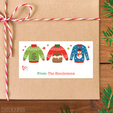 Christmas Sweaters Christmas Gift Labels