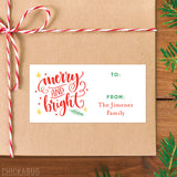 "Merry and Bright" Christmas Gift Labels
