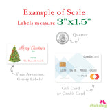 Watercolor Christmas Tree Christmas Gift Labels