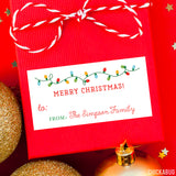 Christmas Lights Christmas Gift Labels