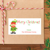 Elf Christmas Gift Labels