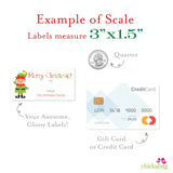 Elf Christmas Gift Labels