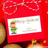 Elf Christmas Gift Labels