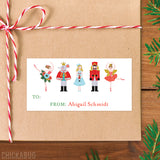 Nutcracker Ballet Christmas Gift Labels