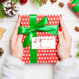 Flamingo Rectangular Christmas Gift Labels