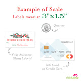 Watercolor Christmas Greenery Christmas Gift Labels