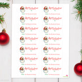 Old-Fashioned African-American Santa Christmas Gift Labels