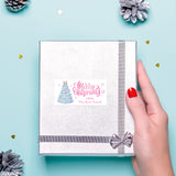 Pink Tree Christmas Gift Labels