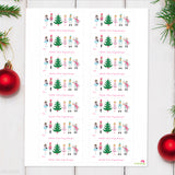 Pink Nutcracker Ballet Christmas Gift Labels