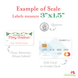 Festive Garland Christmas Gift Labels