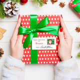To Child From Santa Christmas Gift Labels - Postage Stamp