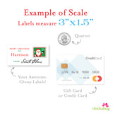 To Child From Santa Christmas Gift Labels - Postage Stamp