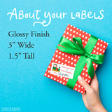 To Child From Santa Christmas Gift Labels - Train