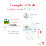 To Child From Santa Christmas Gift Labels - Train