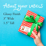 To Child From Santa Christmas Gift Labels - Santa in the Chimney