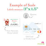 To Child From Santa Christmas Gift Labels - Vintage "Ho Ho Ho!" Santa