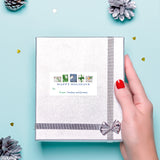 Blue and Green Presents Happy Holidays Gift Labels