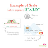 Watercolor Gifts and Greenery Christmas Gift Labels