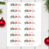 Festive Penguins Christmas Gift Labels