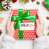 Festive Penguins Christmas Gift Labels