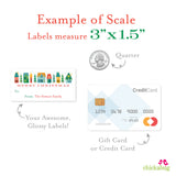 Festive Christmas Village Gift Labels
