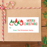 Trio of Gnomes Christmas Gift Labels