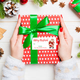 Vintage Santa Merry Christmas Gift Labels