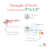 Happy Snowman Christmas Gift Labels