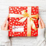 Happy Snowman Christmas Gift Labels