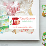 Red Mixer "From the Kitchen of" Christmas Food Gift Labels